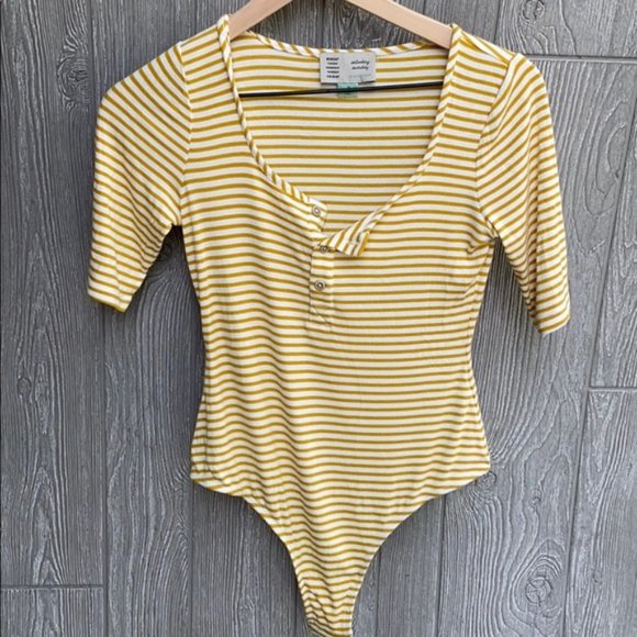 Anthropologie | NWT Ribbed Henley Bodysuit - Picture 9 of 14